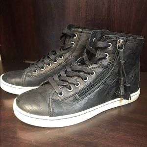 Ugg sneakers ankle black high tops